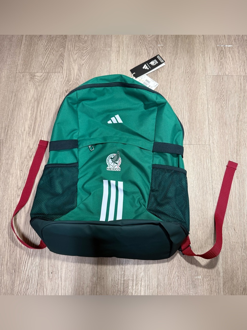 New Adidas Mexico National Team World Cup 2026 Soccer Backpack Green/Black